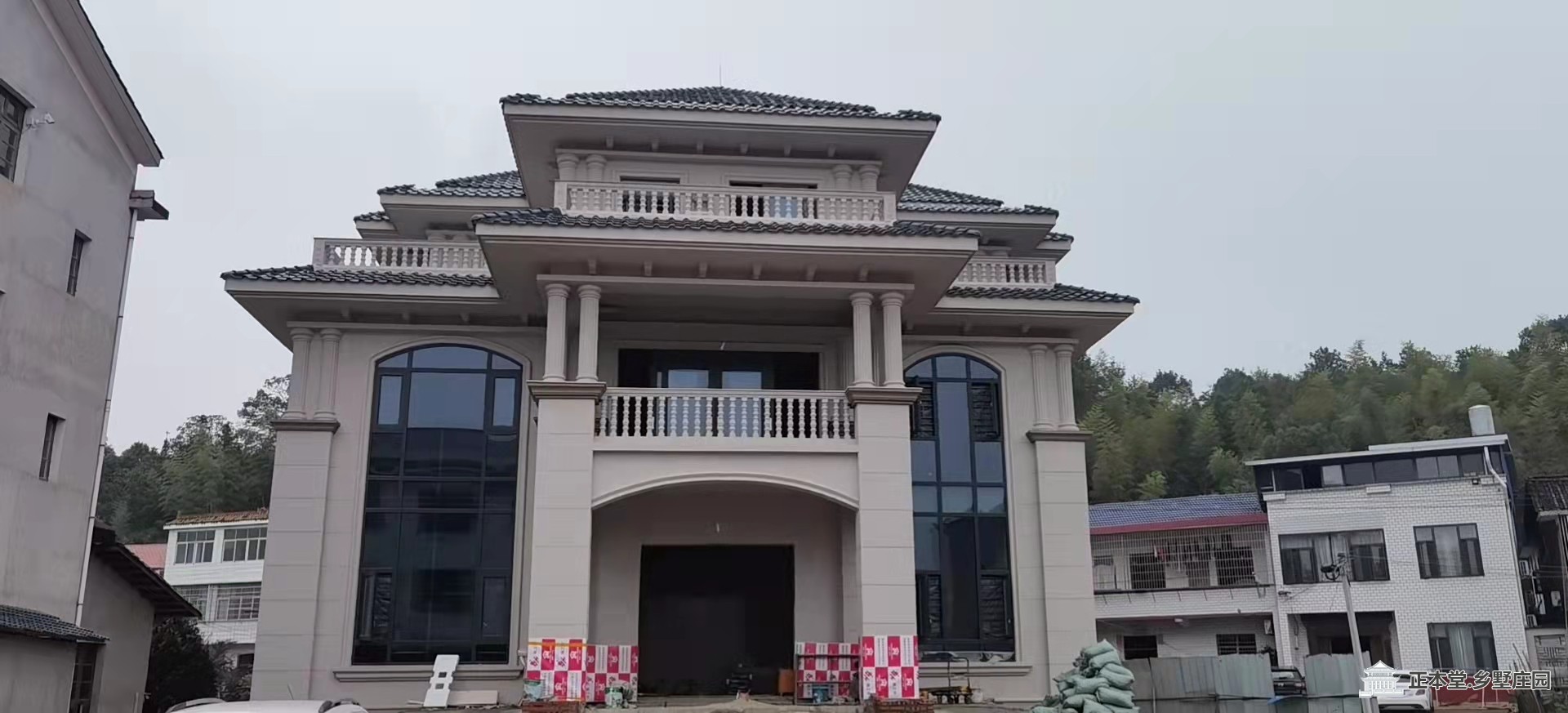 建筑效果圖及景觀展示-新中式